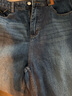 三彩2025秋季新款休閑牛仔褲中腰寬松闊腿褲長(cháng)褲通勤Z 曬單實(shí)拍圖