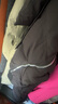 艾萊依（ERAL）羽絨服女士實(shí)用兩穿領(lǐng)長(cháng)款羽絨服金屬裝飾時(shí)尚造型加長(cháng)大衣風(fēng)衣 燕尾黑 L 165【建議130-145斤】 曬單實(shí)拍圖