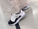 JordanAir11CMFTLow革舒適運動(dòng)防滑低幫兒童籃球鞋白黑 白黑 37.5 曬單實(shí)拍圖