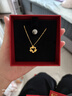 周六福夢(mèng)蝶足金999黃金項(xiàng)鏈吊墜女七夕禮物計(jì)價(jià)A0613017約3.46g40+5cm 曬單實(shí)拍圖