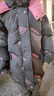 G.duck小黃鴨女童羽絨服冬季新款兒童外套中大童女孩白鴨絨保暖面包服裝 灰色 120 尺碼5~6歲【110-120cm】cm 曬單實(shí)拍圖