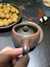 欽州坭興陶茶壺寬口漢瓦壺廣西全手工石瓢壺紫陶功夫茶具送禮定制 茶壺+寬口杯[杯約100ml] 250ml 曬單實拍圖