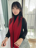 朱爾羊毛圍巾女空調(diào)房披肩女2025年新款圍脖女純色圍巾生日禮物送女生 【紅色禮盒裝】100%羊毛圍巾 曬單實拍圖