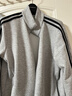 超級安踏運動(dòng)外套男女同款秋季經(jīng)典雙條紋復古針織立領(lǐng)夾克上衣172538708U CD33灰花灰-2 M /170（女生建議拍小一碼） 曬單實(shí)拍圖