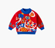 嘟嘟家兒童拜年服冬季男童中國風(fēng)毛衣女童紅色喜慶過(guò)年服寶寶唐裝 朱櫻紅 100 曬單實(shí)拍圖