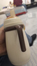 千禧寶貝嬰幼兒保溫杯兒童奶瓶奶嘴1-3歲學(xué)飲杯6個(gè)月以上寶寶水杯水壺外出 保溫奶瓶【加奶嘴+鴨嘴+重力球】送杯套 300ml 曬單實(shí)拍圖