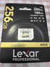 雷克沙（Lexar）256GB TF（MicroSD）存儲卡 U3 V60 A1 讀280MB/s 寫(xiě)180MB/s 高速內存卡 4K超清錄制（GOLD） 曬單實(shí)拍圖