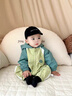 迪士尼（Disney）嬰兒衣服連帽連體衣開春秋季裝款男女寶寶超萌洋氣外出哈衣 綠色 90cm 曬單實(shí)拍圖