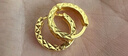 中國黃金（CHINA GOLD）18K金菱面耳環(huán)女2025新款耳飾滿(mǎn)天老婆生日禮物中秋節禮物送女友 【京速達】18K金滿(mǎn)天星耳環(huán)【一對】約0.65g 曬單實(shí)拍圖