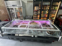 澳柯瑪鮮肉柜熟食柜 商用冷藏保鮮冷藏展示柜 生鮮肉三文魚(yú)臥式冷柜 點(diǎn)菜平面弧形玻璃島柜涼菜鹵菜冰柜 2.0米 （平面）深灰色全籃筐直冷2-8度 曬單實(shí)拍圖