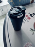 星巴克杯子雙飲口水杯保溫杯吸管杯美式咖啡杯禮盒教師節禮物伴手禮 520ml黑金女神 曬單實(shí)拍圖