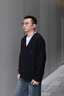 Calvin KleinJeans25秋季新款男士通勤ck提花V領(lǐng)寬松針織開衫外套毛衣4RD304G UB1-太空黑 M 曬單實(shí)拍圖