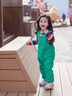 G.DUCKKIDS童裝女童套裝春秋季2025新款兒童服裝女小恐龍寶寶衣服T恤背帶褲 綠色 90 適合80-90年齡1-2歲左右 曬單實(shí)拍圖