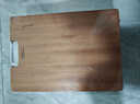 愛(ài)仕達（ASD）菜板進(jìn)口烏檀木99%抗菌砧板整木加大加厚雙面防霉面板40*28*2.5cm 曬單實(shí)拍圖