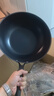 三禾無(wú)涂層不粘炒鍋炒菜鍋鈦合金鈦鈦鍋32cm天穹黑配鋼鏟LC32S1 曬單實(shí)拍圖
