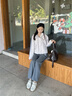 Teenie Weenie小熊女裝衛(wèi)褲2025秋季新款休閑寬松舒適圓筒型針織褲 深灰色 XS 曬單實(shí)拍圖