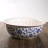 陶玲瓏 加厚青花瓷陶瓷和面盆發(fā)面揉面盆加深家用洗菜盆不沾陶瓷和面盆 青花款 口徑30cm 曬單實(shí)拍圖