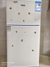 長(cháng)城（GREAT WALL FRIDGE）復古冰箱家用迷你小冰箱小型冷凍冷藏保鮮宿舍出租房辦公室節能省電雙開(kāi)門(mén)電冰箱 月光白108L【一級能效 全國聯(lián)?！?曬單實(shí)拍圖