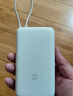 小米（MI）【3C認證】小米充電寶移動電源 10000  自帶線雙向快充口袋版  淺咖色 可上飛機/火車 曬單實拍圖