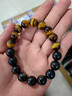 老鳳祥 天然虎眼石手串男款潮男黑金曜石手鏈手環(huán)首飾品生日禮物送男友 【京東八倉發(fā)貨】*當/次日達-優(yōu)級虎眼石手串 曬單實(shí)拍圖