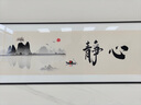 俏繪主臥室床頭裝飾畫(huà)新中式客廳沙發(fā)背景墻掛畫(huà)房間茶室禪意花鳥(niǎo)字畫(huà) 靜心 160x50cm(適合1.8米床)晶瓷 曬單實(shí)拍圖