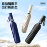 雨航（YUHANG）太陽(yáng)傘遮陽(yáng)傘女防紫外線自動(dòng)傘學(xué)生方便攜帶自動(dòng)折疊傘24骨 黑色 曬單實(shí)拍圖