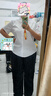 啄木鳥(niǎo)大碼長(cháng)袖短袖白襯衫女胖mm200斤加大職業(yè)工作服襯衣正裝寬松上衣 白短袖 7XL 170到180斤 曬單實(shí)拍圖