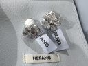 HEFANG何方珠寶蝴蝶蘭耳釘簡(jiǎn)約優(yōu)雅耳飾輕奢高級感生日禮物送女友 耳環(huán)款 曬單實(shí)拍圖