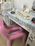 圣多堡BoldChair椅子北歐ins法國設計師創(chuàng  )意網(wǎng)紅化妝凳子休閑個(gè)性異形椅 短凳(粉色) 曬單實(shí)拍圖