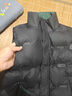 啄木鳥(niǎo)羽絨棉馬甲男秋冬季新款加厚男士寬松無(wú)袖坎肩背心羽保暖絨服男裝 MJ881黑色 2XL 約125-145斤 曬單實(shí)拍圖
