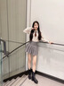 蜘蛛王馬丁靴女2025新款英倫風靴子秋冬厚底加絨內(nèi)增高百搭短靴潮真皮 黑色 35 曬單實拍圖