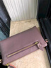 BEEGUCI頭層牛皮手拿包女包包2025新款手機零錢(qián)包長(cháng)媽媽氣質(zhì)斜挎小包真皮 藕紫色 曬單實(shí)拍圖