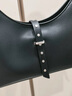 CHARLES&KEITH25秋季新品雙肩帶鉚釘簡(jiǎn)約單肩腋下包生日禮物CK2-20782708 Noir黑色 S 曬單實(shí)拍圖