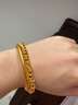中國黃金（CHINA GOLD）黃金手鏈男女款足金碎金子盤纏金手繩轉(zhuǎn)運(yùn)珠情人節(jié)生日禮物送女友 盤纏手鏈 約5.4g【中金禮盒】 曬單實(shí)拍圖