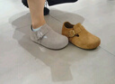 百麗（Belle）張凌赫同款厚底全麥吐司2代勃肯鞋女25新商場(chǎng)款E1H1DCM5預售 啡色毛里（2代） 38 曬單實(shí)拍圖