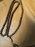 老料降龍木六道木佛珠精雕刻字念珠108顆手持文玩手串手鏈手持 老料六道木(阿彌陀佛) 10mm*108顆 曬單實(shí)拍圖