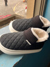 DFBK德國品質(zhì)防滑棉拖鞋老人專(zhuān)用男女士2025新款冬天可外穿棉鞋毛毛雪 【加厚升級版】星空黑高包跟暖腳踝 40 41碼 曬單實(shí)拍圖