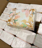 潔柔抽紙 繁花系列柔韌3層100抽*20包 面巾紙 紙巾濕水不易破 整箱 曬單實(shí)拍圖