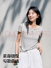 森馬（Semir）短袖T恤女短款套頭衫氣質(zhì)休閑2025夏假兩件緊身衣服109325100013 曬單實(shí)拍圖