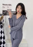 浪莎女士睡衣女帶胸墊春夏仿莫代爾棉套頭抑菌防螨可外穿家居服套裝 曬單實(shí)拍圖
