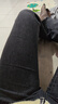FitonTon褲子女高腰微喇褲顯瘦松緊腰馬蹄褲垂感顯瘦休閑褲黑色喇叭褲 曬單實(shí)拍圖