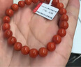 石玥珠寶精品8-9mm涼山南紅瑪瑙手串本命年轉運珠手鏈男女士款禮物 曬單實(shí)拍圖