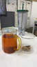 雅集筑茗玻璃茶杯茶水分離玻璃杯帶蓋帶玻璃內膽辦公家用耐熱泡茶杯 曬單實(shí)拍圖