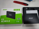 宏碁（acer）1TB SSD固態(tài)硬盤 SATA3.0接口 RE100系列 曬單實拍圖