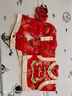 一周歲男孩衣服秋季禮服寶寶一周歲衣服唐裝男童抓周套裝禮服女兒童秋冬季生日嬰兒拜年服08 紅色春秋(雙龍福) 送 鞋 帽 90 適合12-18個(gè)月高81-85重22-2 曬單實(shí)拍圖