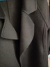 皮爾卡丹（pierre cardin）紅色雙面羊絨大衣女新款中長款2025年秋冬裝結婚修身毛呢外套 鋼琴黑 L 135-150斤 曬單實拍圖
