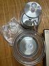 益茶福全自動(dòng)上水電熱水壺底部上水嵌入式茶臺(tái)功夫茶燒水壺飲水燒水一體機(jī)抽水玻璃煮茶壺保溫泡茶壺 SQ-008金色玻璃套裝 1L 曬單實(shí)拍圖