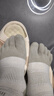 injinji五指襪短筒薄款coolmax吸汗速干防水泡健身跑步襪分腳趾襪 沙色-25年限定 S（37-40） 曬單實拍圖