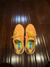 HOKA ONE ONECLIFTON 9 男款克里夫頓9厚底透氣跑鞋 橙色  44.5 曬單實(shí)拍圖