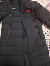 LI-NING李寧長(cháng)款羽絨服國旗款鴨絨男子2025冬季新款連帽保暖加厚防風(fēng)外套 長(cháng)款黑色 XL 曬單實(shí)拍圖